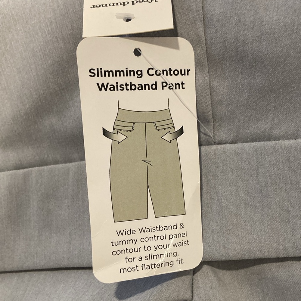 New Alfred Dunner allure pants grey 16 - Picture 11 of 11